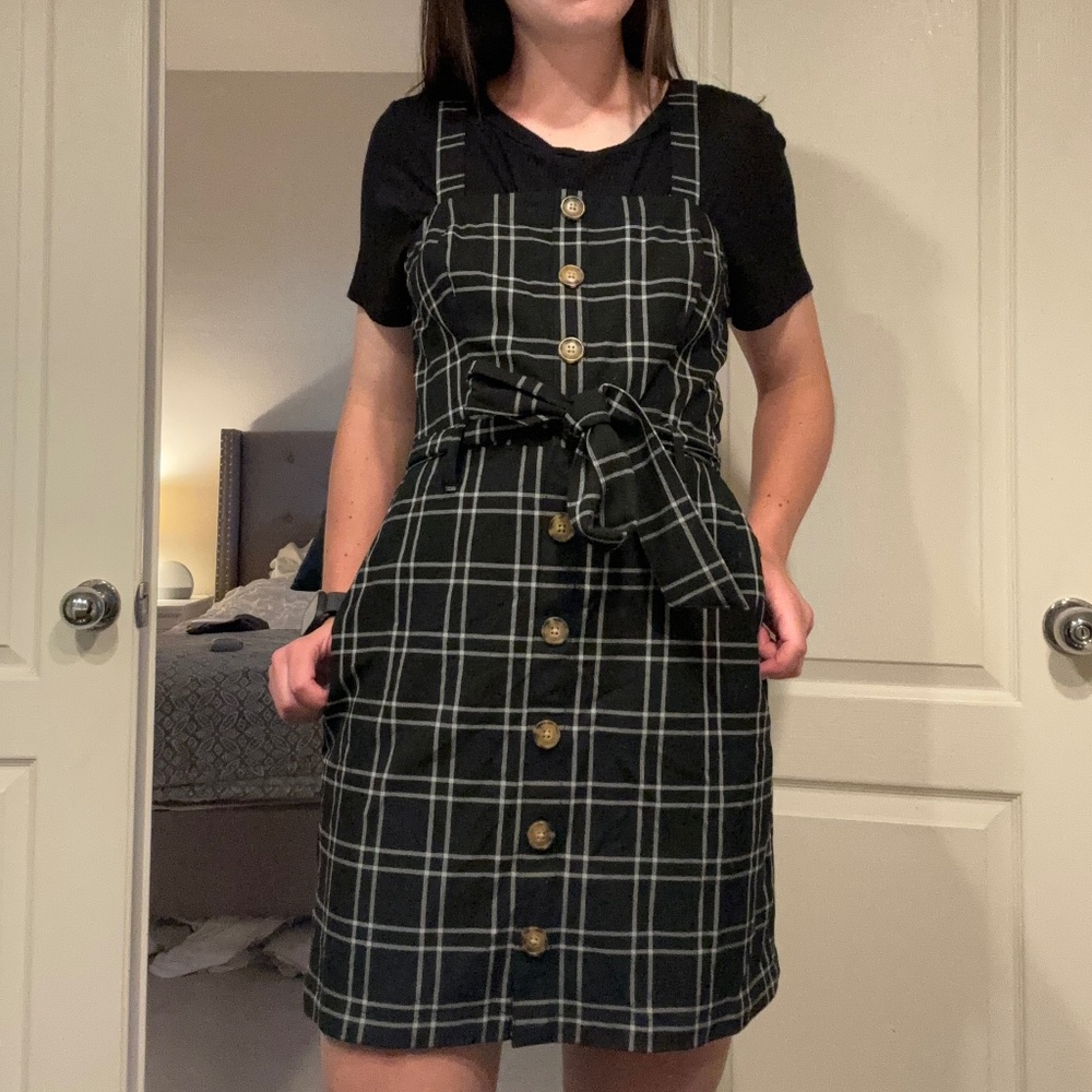 Abercrombie & Fitch Plaid Button Down Dress